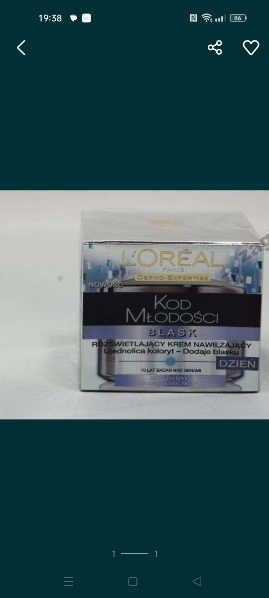 Krem Loreal Kod Młodości