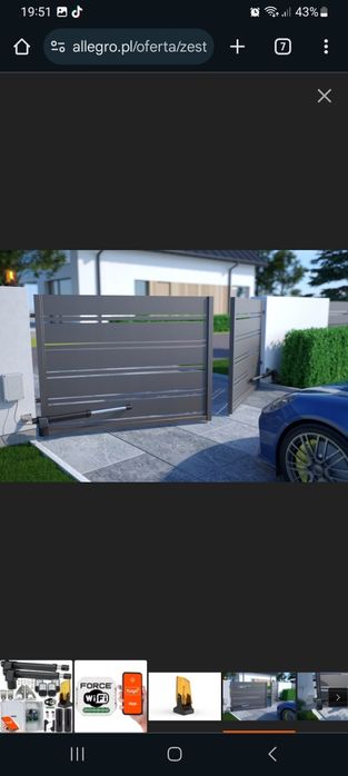 Комплект розхідних воріт Force 400ls до 8м 400кг