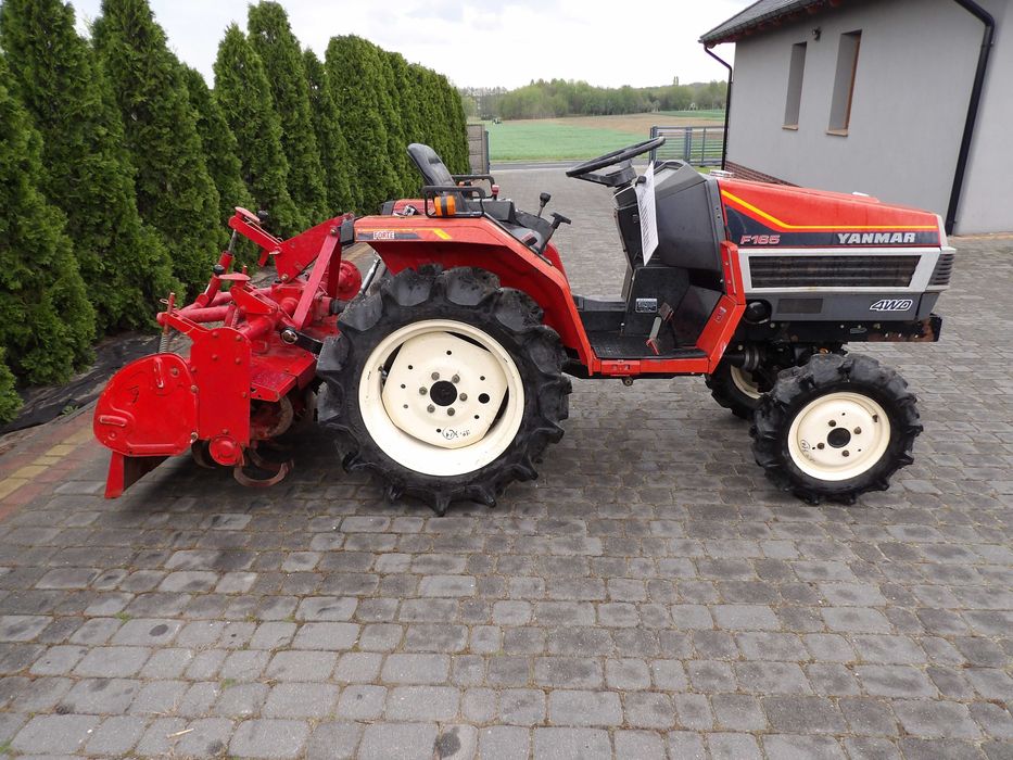YANMAR F 165 4x4 mini traktor glebogryzarka kubota iseki hako