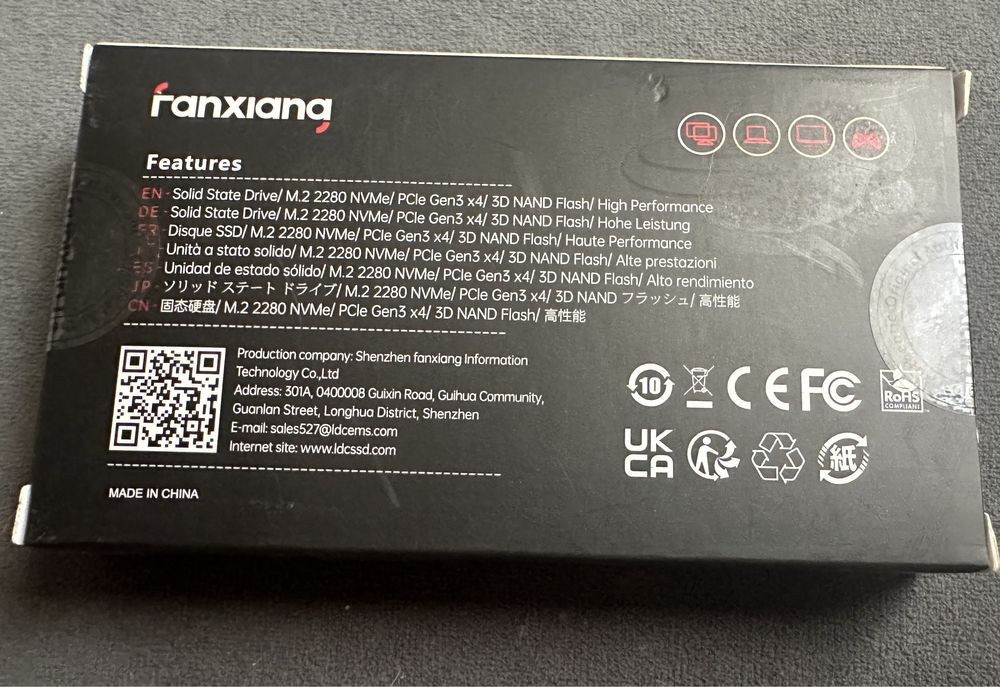 Fanxiang модуль памʼяті s500 pro 512 gb m.2 2280 ssd