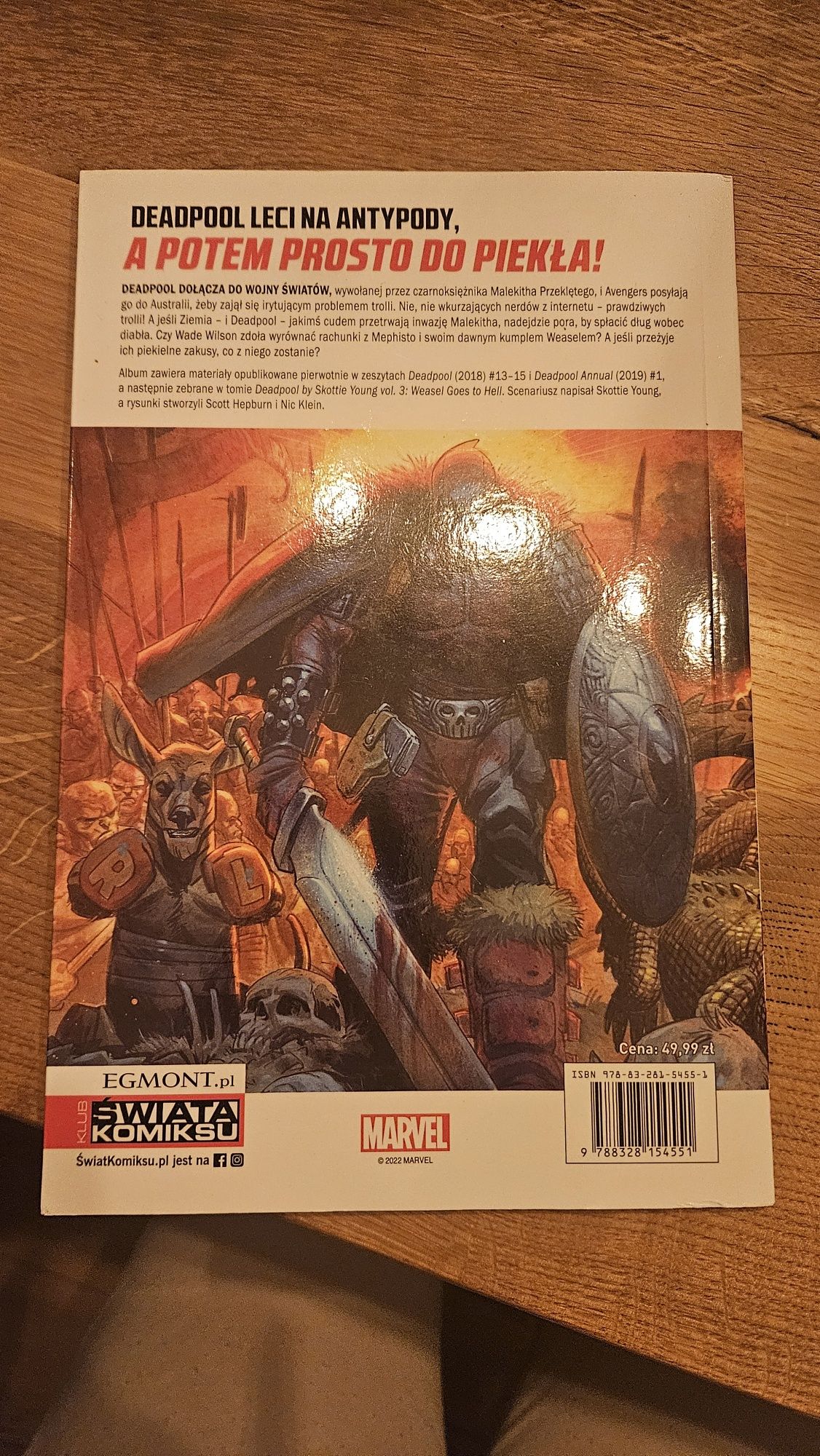 Deadpool Marvel Fresh Weasel idzie do piekła