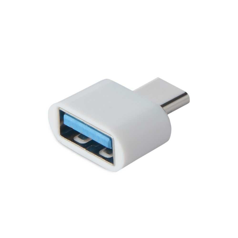 Адаптер-Переходник DIXON OTG с USB на Type-C (черный/белый)
