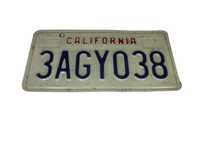 Stara tablica rejestracyjna USA California aluminium b102837