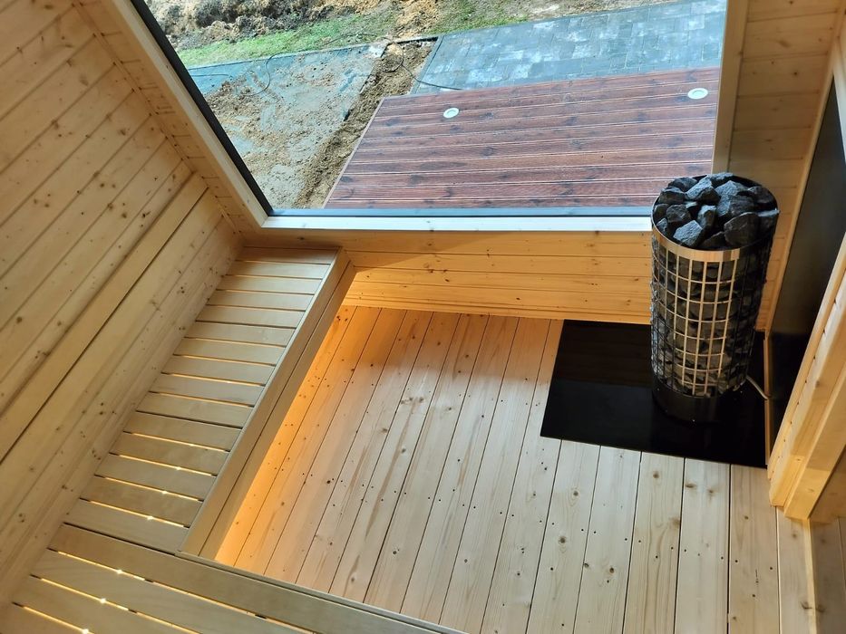 Sauna Optimal Max 32 m z balią i rekreacją