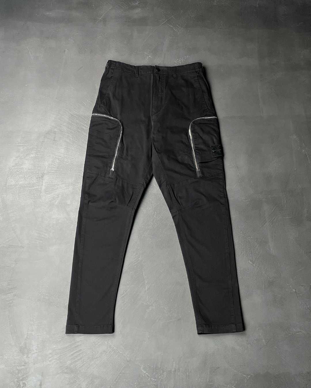 Штани Stone Island Shadow Project Black Zip Cargo Pants Black