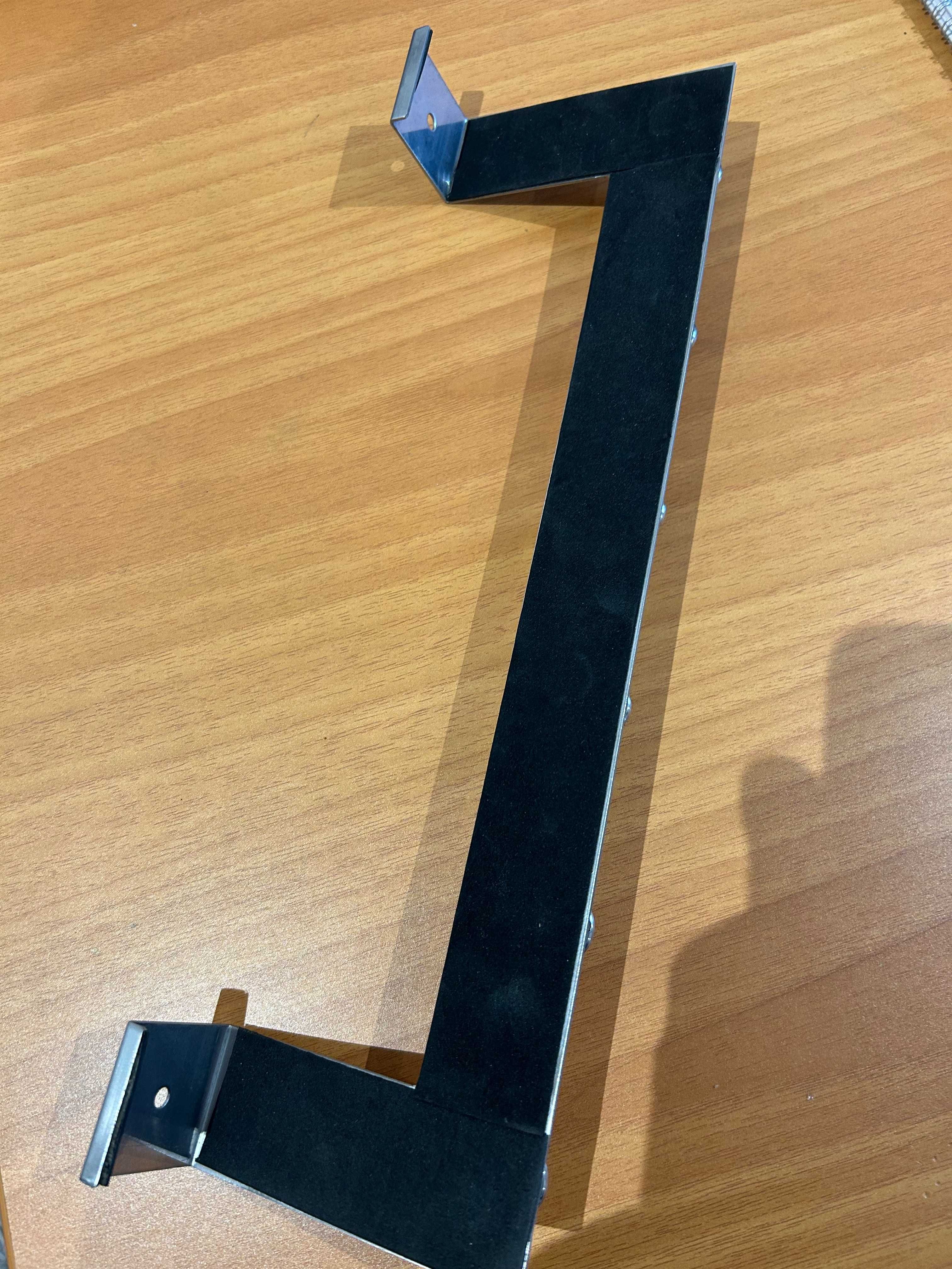 Cabide p/porta/parede, inox 40 cm