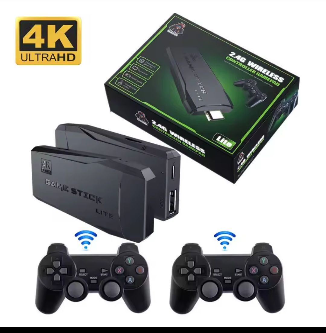 Nowa Konsola Game Stick Lite 4K + 2 Bezprzewodowe Kontrolery