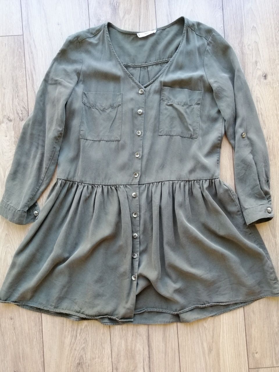 Sukienka khaki mango 38