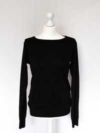 Klasyczny czarny sweter Lee Cooper rozmiar L prosty bez dekoltu basic