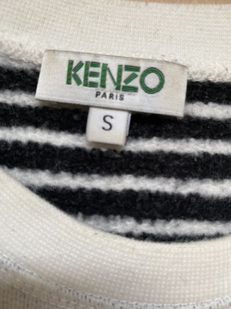 KENZO PARIS bluza wieża Eiffla rozmiar S beżowo - czarna