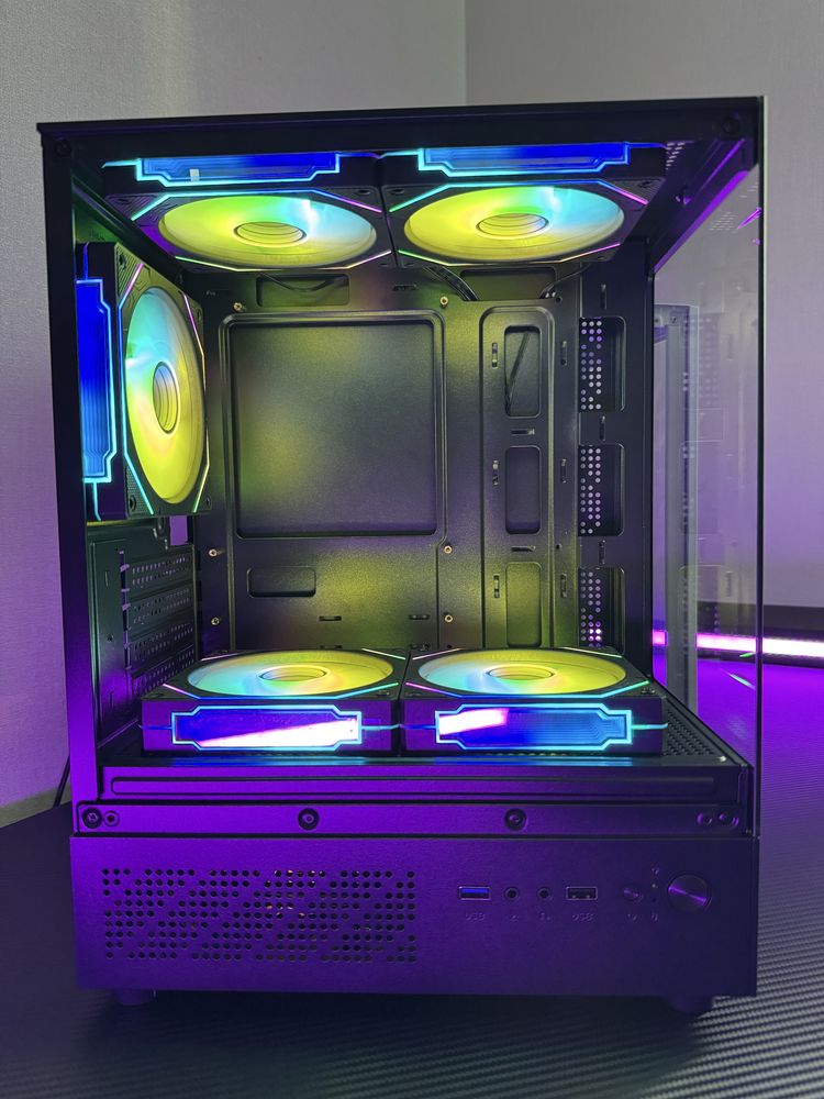 КОМПЛЕКТ Новый Корпус + 5 ARGB Кулеров QUBE Киев