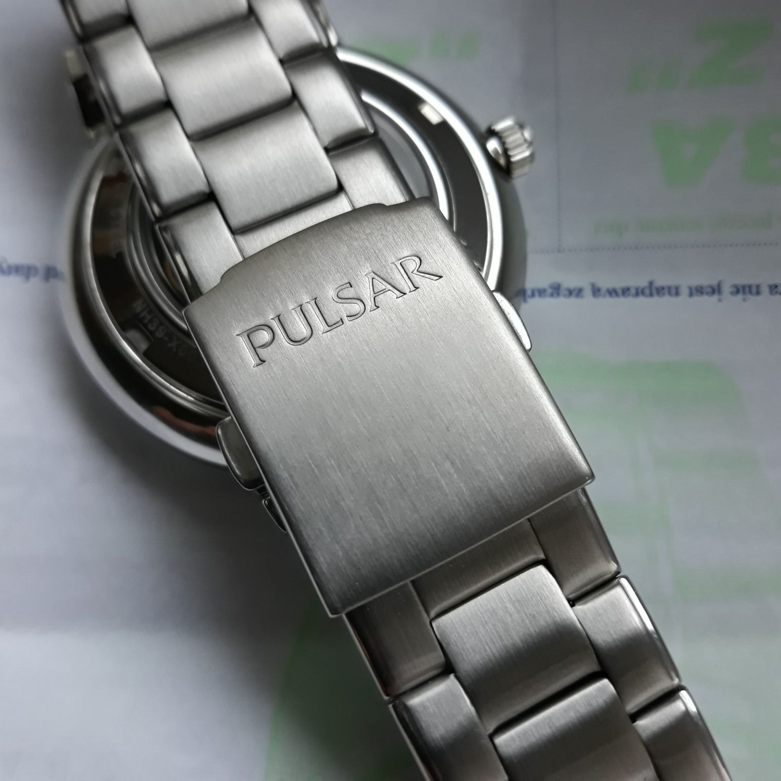 Zegarek Pulsar Automatic Open Heart P9A001X1