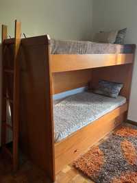 beliche 3 camas + móveis