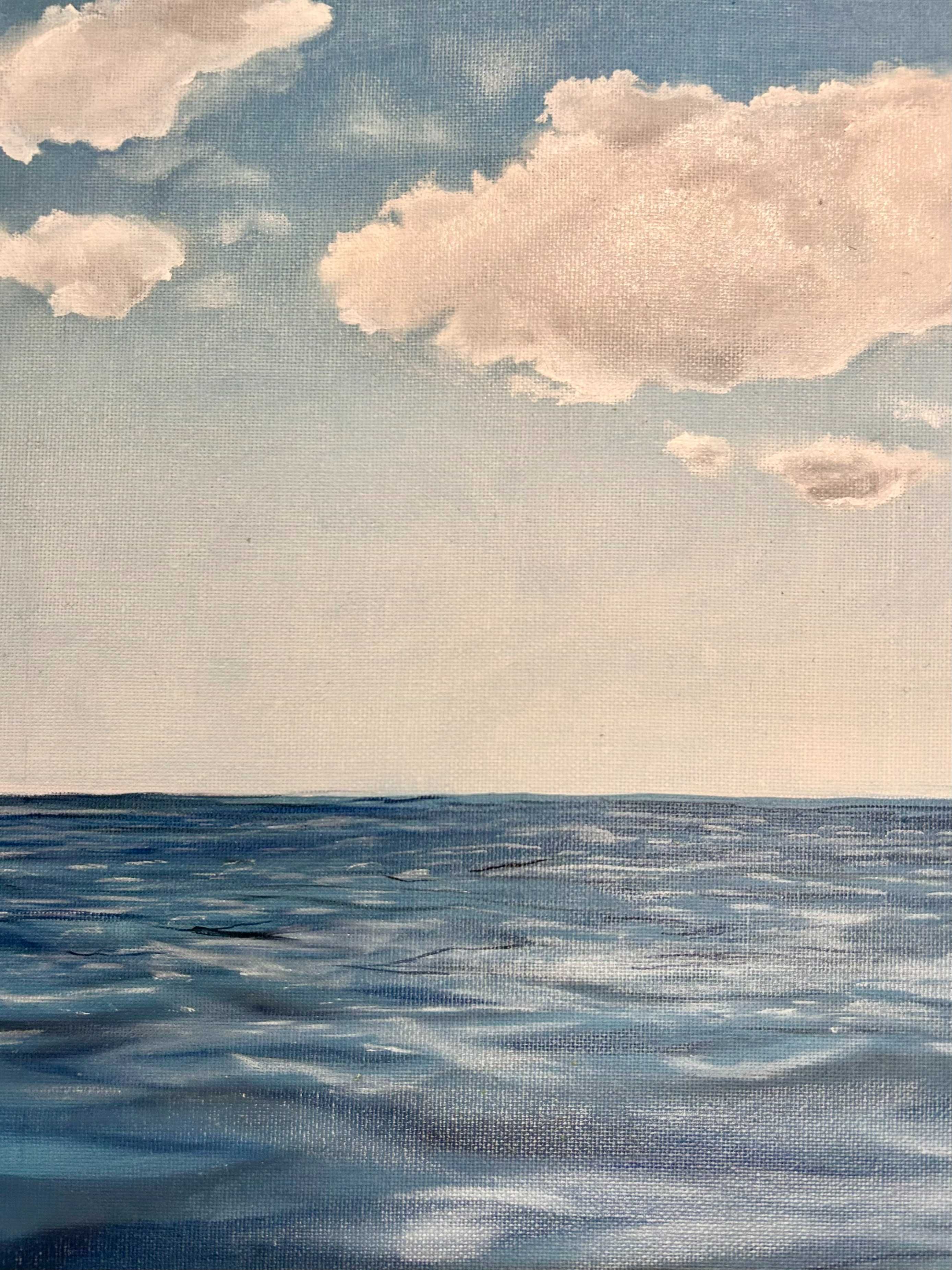 Quadro a oleo do mar