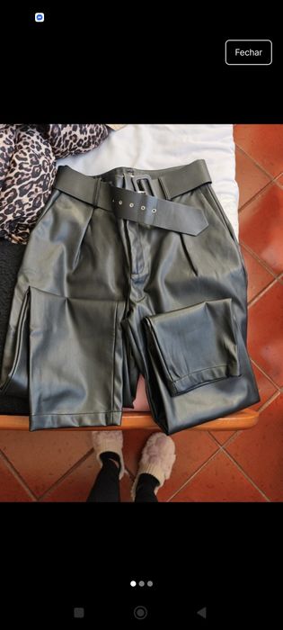 Calça Napa com cinto