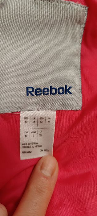Пуховик Reebok розовый