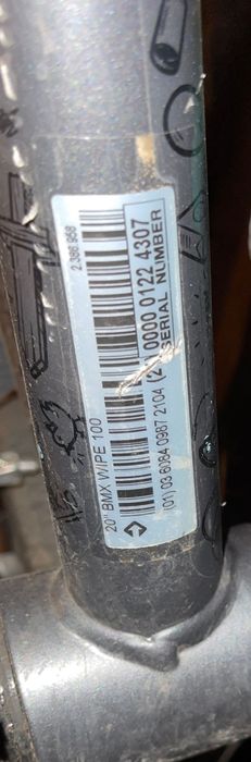 Rower BMX Wipe 100 – 20 cali, idealny dla młodzieży