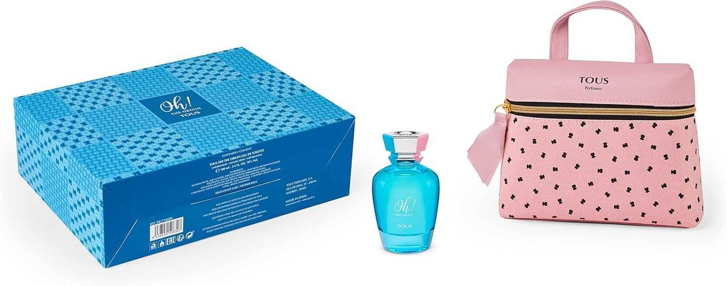 TOUS Zestaw Tous Oh! The Origin 100 ml + kosmetyczka + zawieszka Onyx