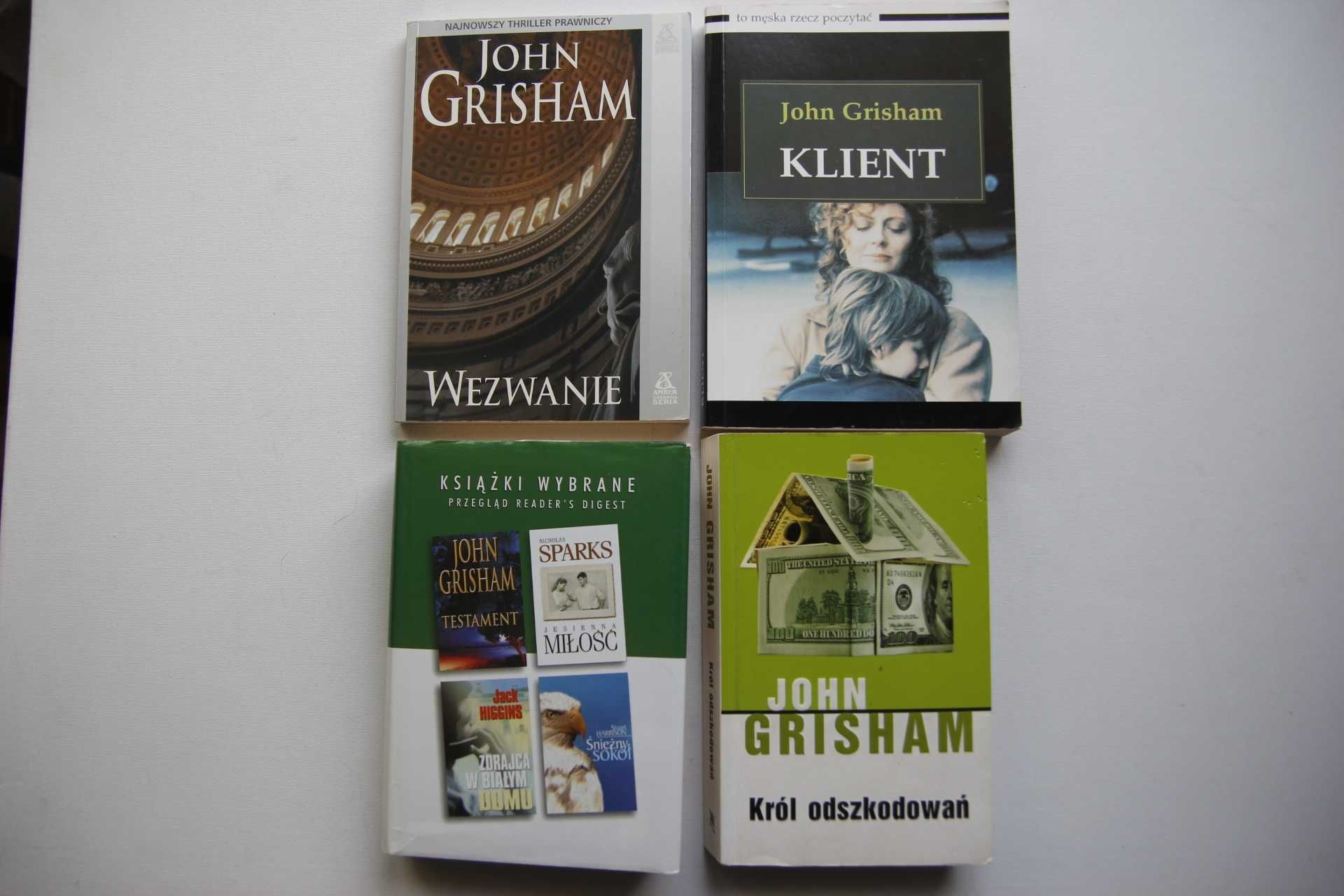 Zestaw 4 książek John Grisham + 3 gratis db,