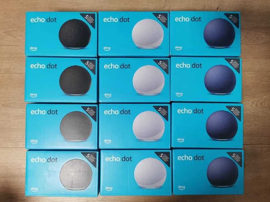 Amazon Echo Pop, Echo Dot 5, Echo Dot 5 com Relógio - Novas Seladas