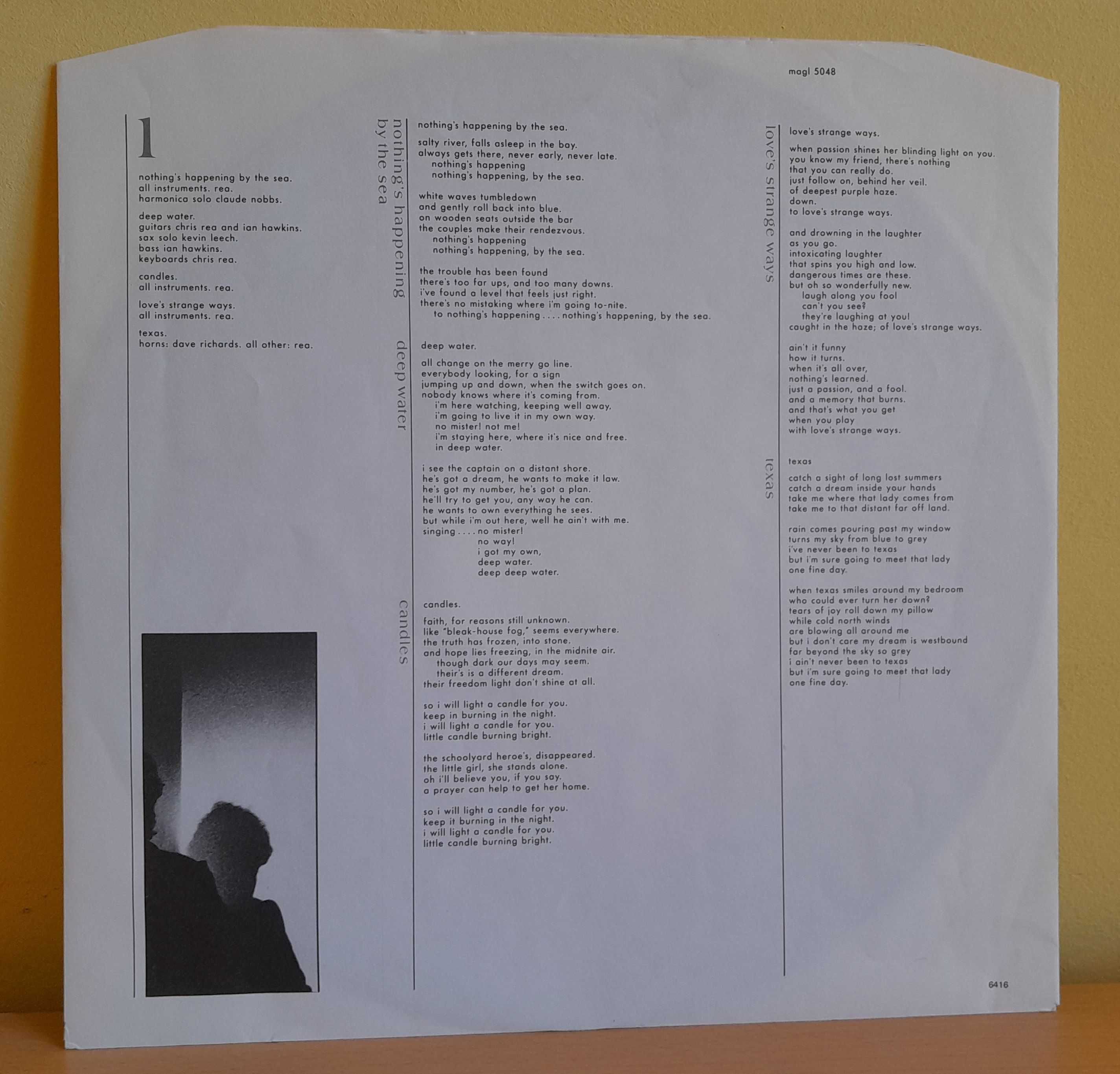 CHRIS REA – Water Sign Winyl / LP używany.