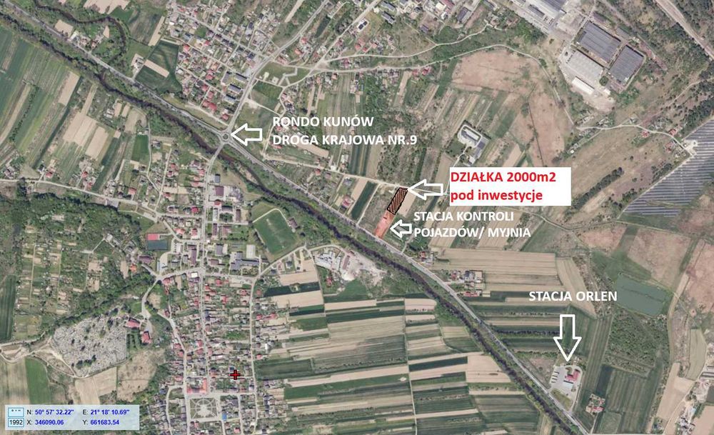 Sprzedam działkę usługową- idealną pod inwestycję