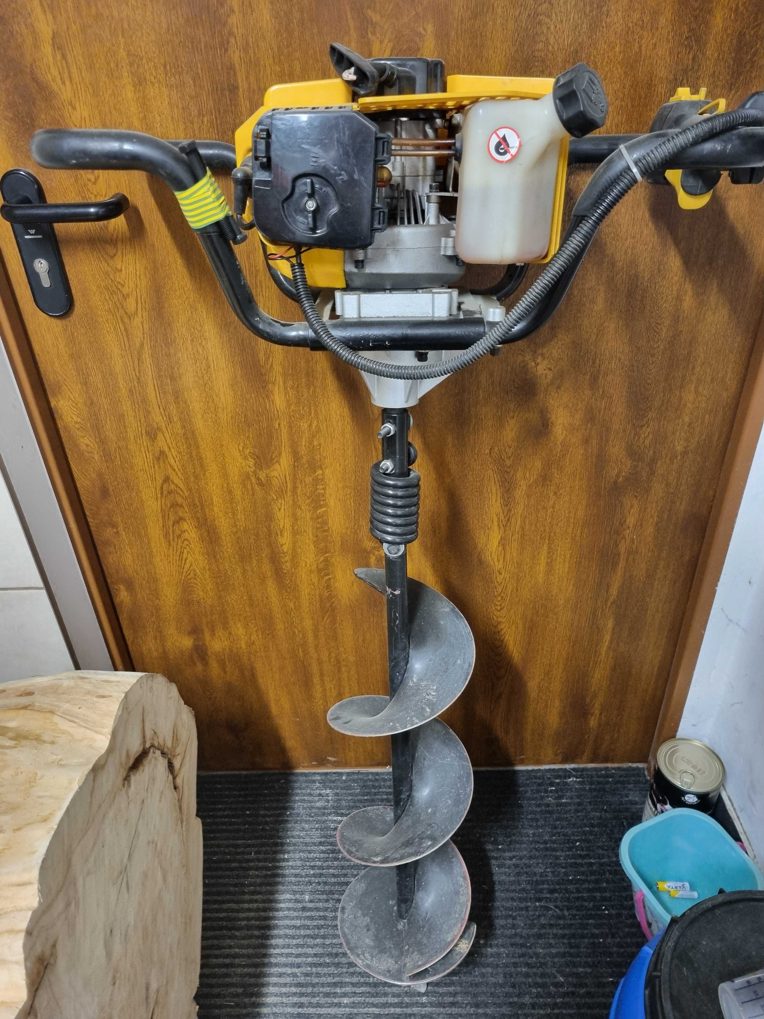 Świder Glebowy Cedrus SW01 2KM wiertło 200mm w komplecie JAK NOWY
