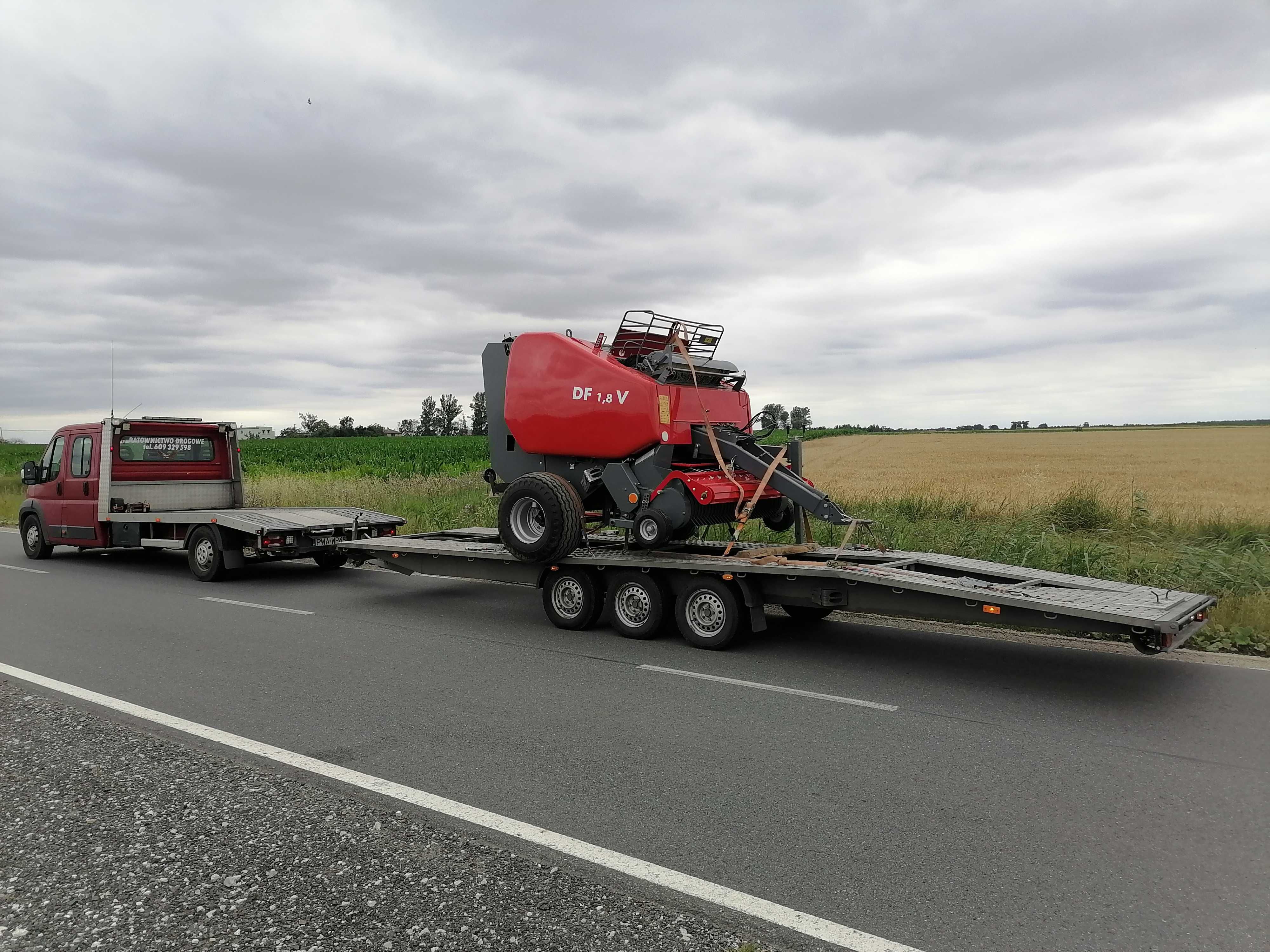 transport maszyn rolniczych gabarytów Żnin Wągrowiec Gniezno Barcin