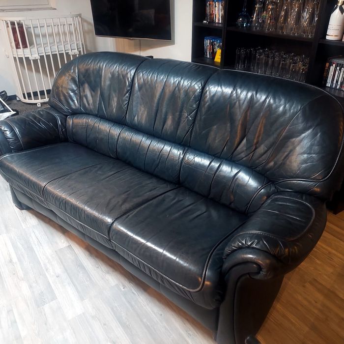 Sofa prawdziwa skóra