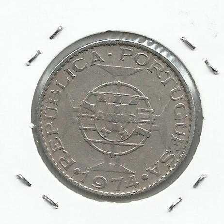 1 Moeda ex-colónias – Moçambique, 10$00 de 1974 – Cupro Níquel