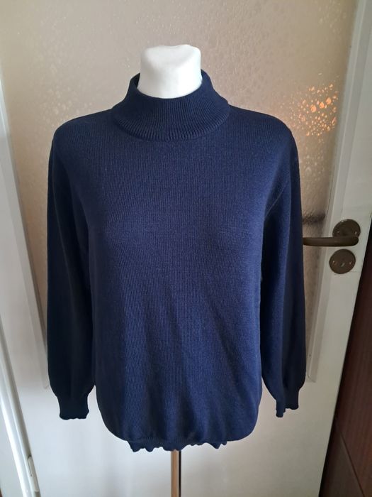 Półgolf damski z dodatkiem wełny