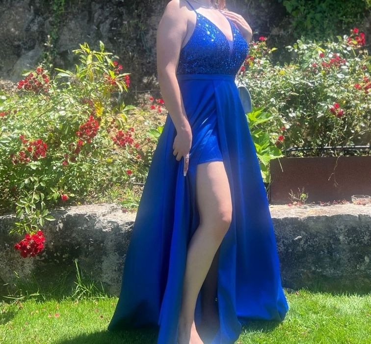 Vestido Cerimónia Azul
