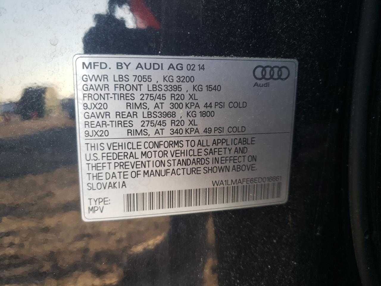 Audi Q7 Premium Plus 2014 TDI
