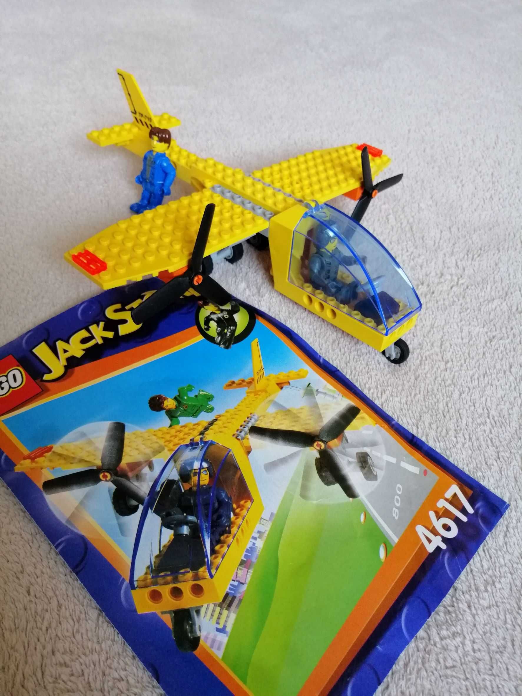 lego 4617 Jack Stone samolot żółty