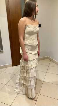 Suknia ślubna rozm 38, boho, flamenco