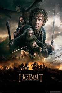 Lote 2 Posters novos O Hobbit: A Batalha dos Cinco Exércitos