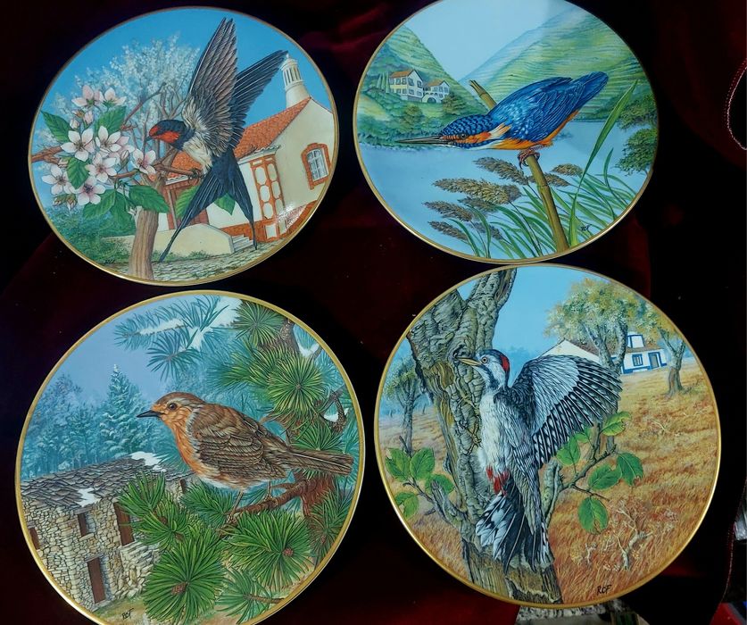 Pratos Decorativos Os Mensageiros Das 4 Estacoes