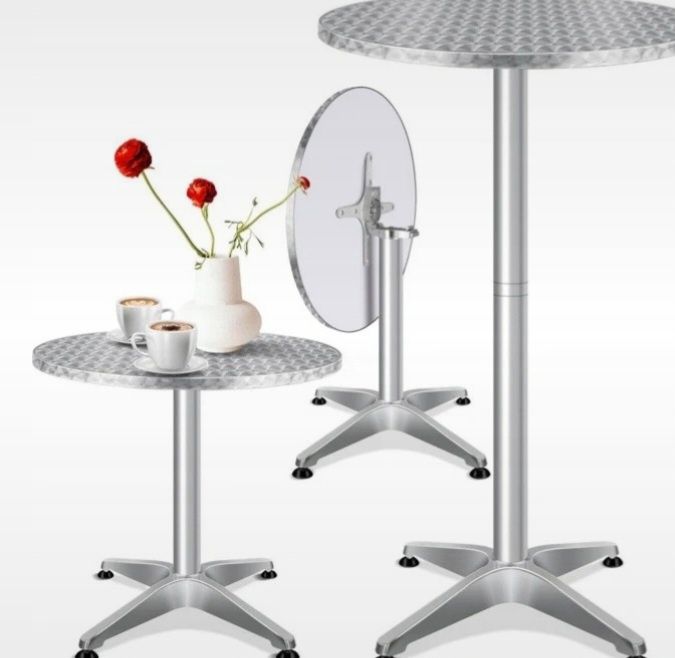 Metalowy stolik ocynk regulowany