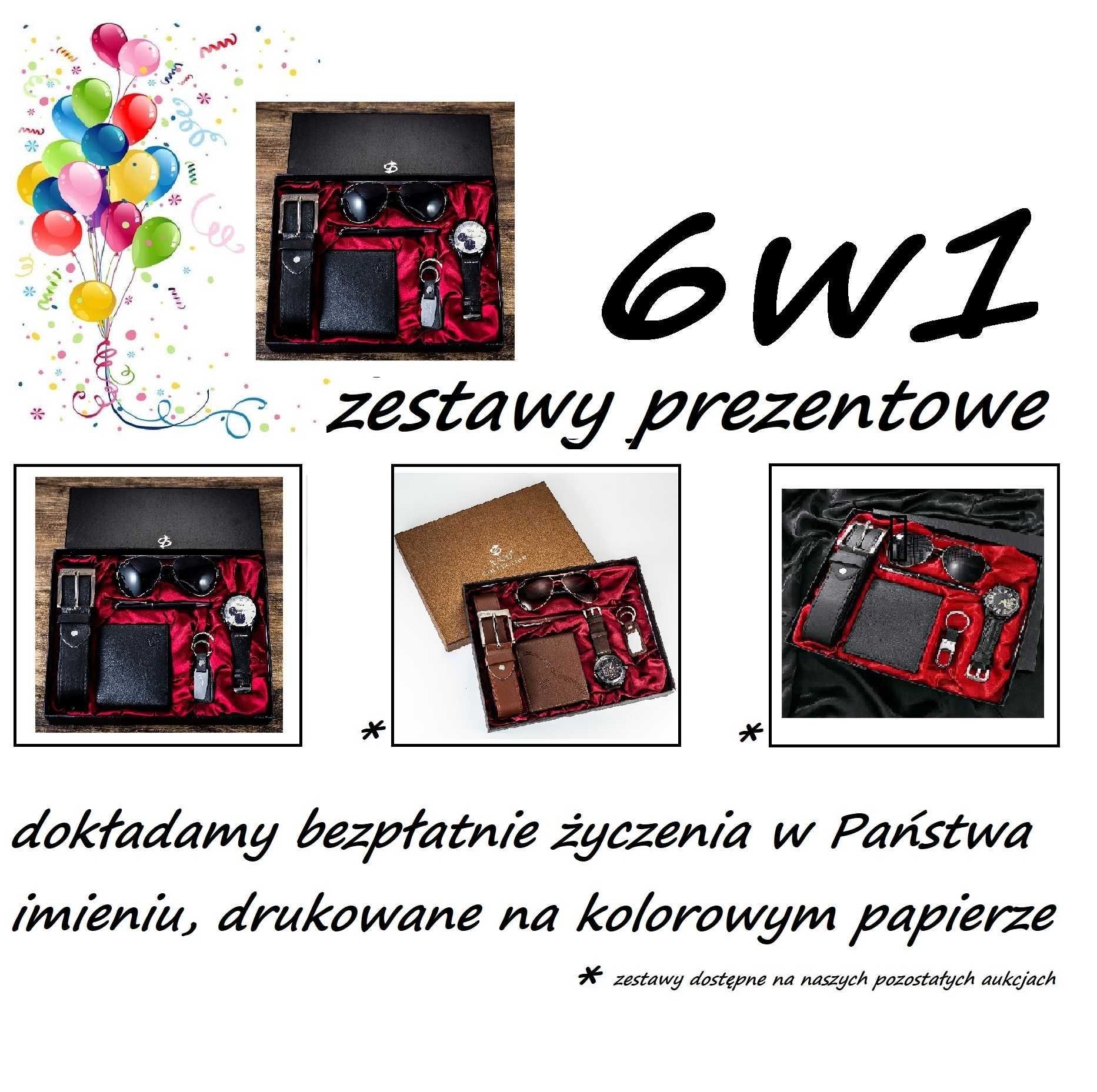 Zestaw prezentowy 6w1 - klasyka na każdą okazję urodziny / imieniny