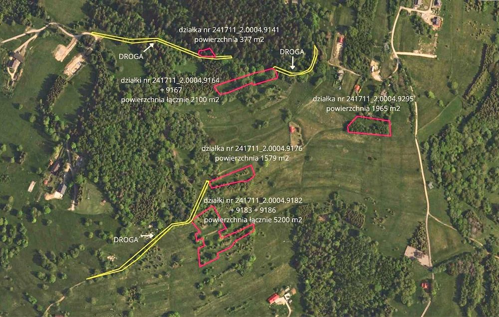 Działki rolne w górach – Sól, gm. Rajcza, powierzchnia łącznie 1 ha