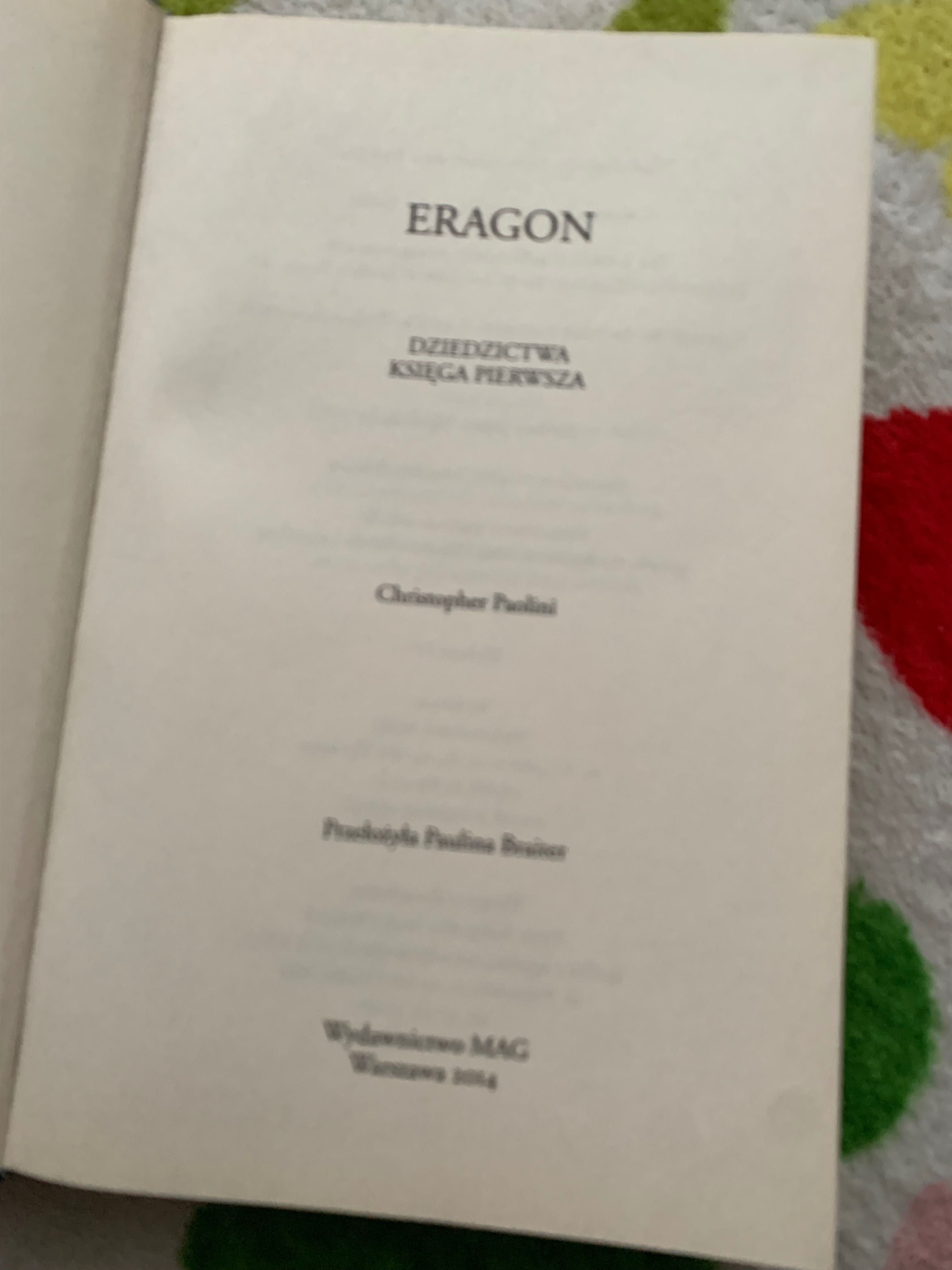 Książka Eragon Christopher Paolini