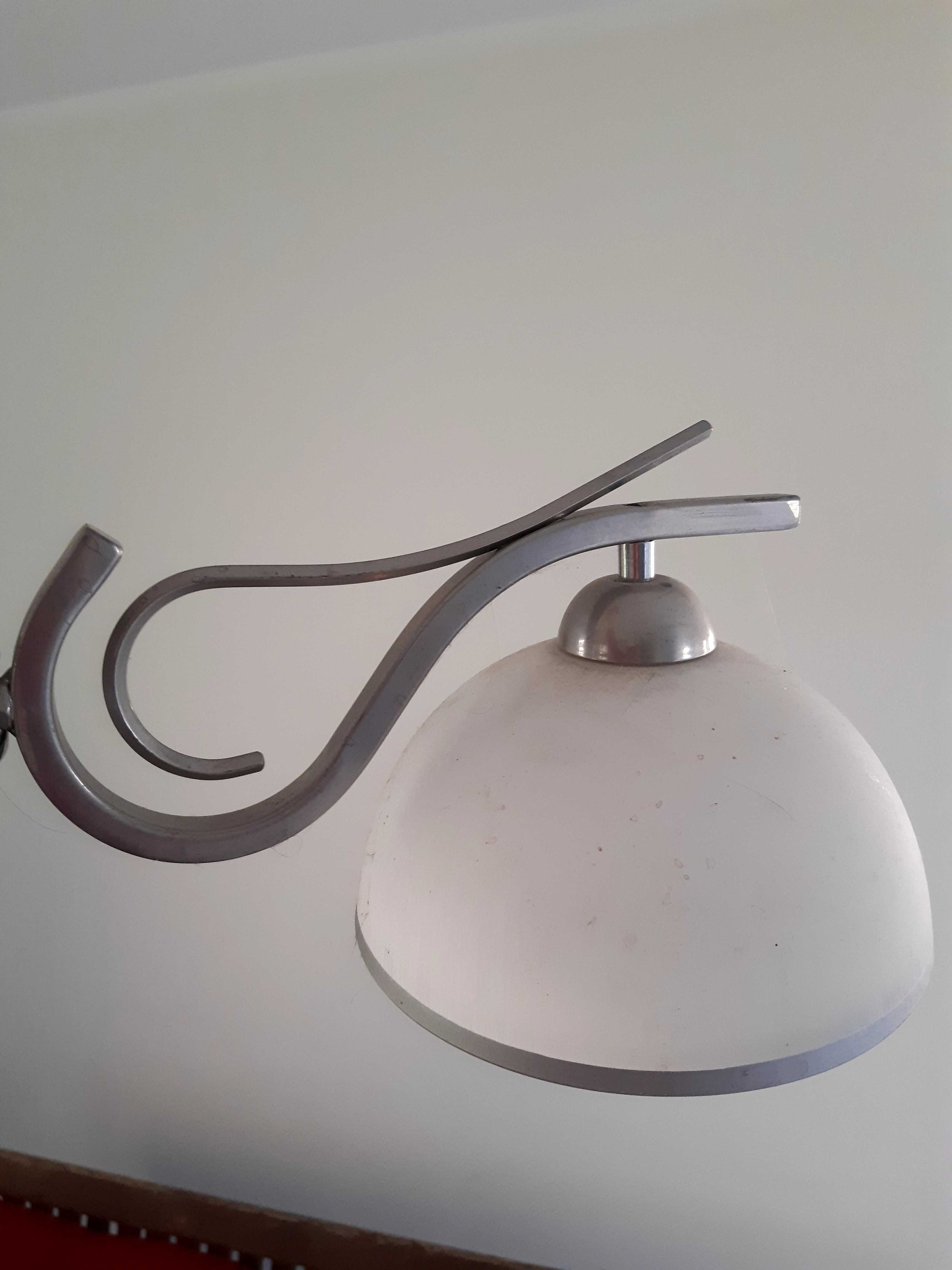 Lampa metal + szklo