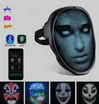 Світлодіодна  LED маска з Bluetooth.