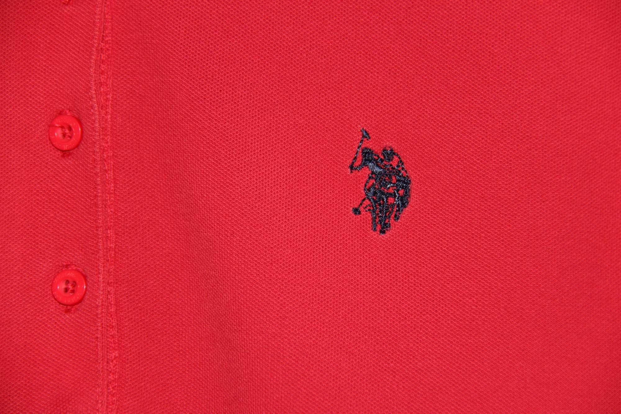 Czerwona koszulka polo US Polo ASSN