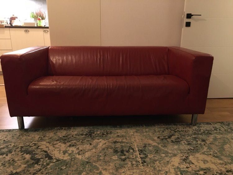 ikea klippan sofa skóra