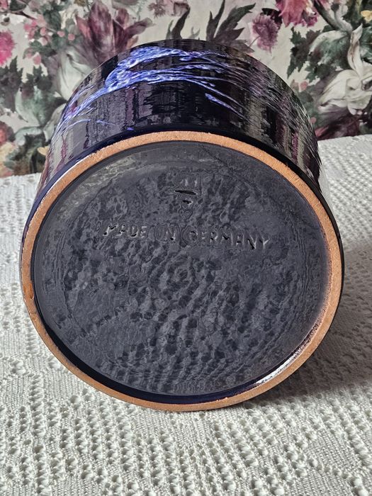 Osłonka na doniczkę Scheurich Fat Lava blue