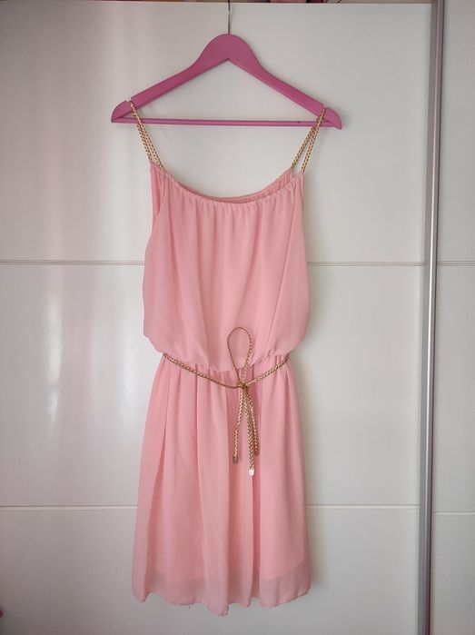 Vestido rosa claro de cerimônia - novo