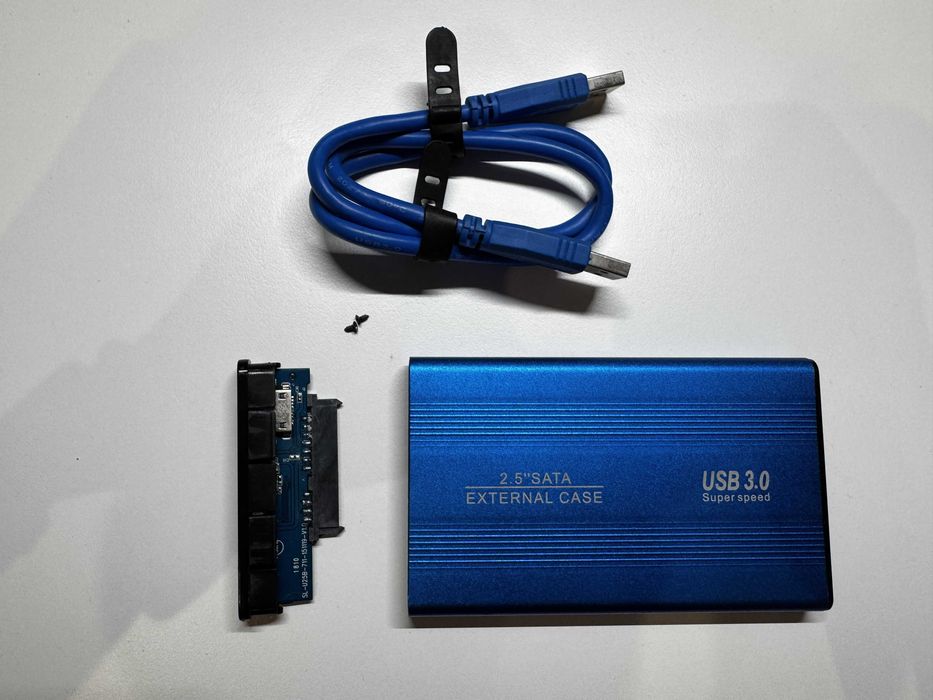 Obudowa zewnętrzna 2.5" USB 3.0 (aluminiowa, niebieska)