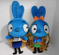 Плюшеві дитячі рюкзаки за мотивами мультфільму "Хоробрі зайці"