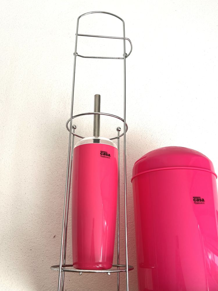 Conjunto de casa de banho rosa - Espaço Casa